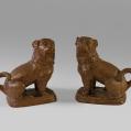 Pair of Redware French Bull Dogs (SOLD)