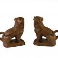 Pair of Redware French Bull Dogs (SOLD)
