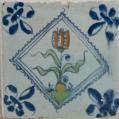 A Set of Thirty Six Dutch Delft Polychrome Tulip Tiles A Set of Thirty Six Dutch Delft Polychrome Tulip Tiles