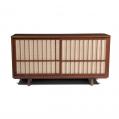 Black Walnut Nakashima Double Sliding Door Cabinet (SOLD)