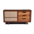 Black Walnut Nakashima Double Sliding Door Cabinet (SOLD)