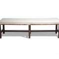 Walnut Chippendale Upholstered Bench Walnut Chippendale Upholstered Bench