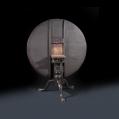 Unusual Dark-Brown Painted Tea Table
