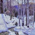 Oil on Canvas Landscape of Birches by Carl Lawless (SOLD)