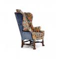 Finely Upholstered Walnut William &amp; Mary Wing Chair (SOLD)