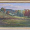 Oil on Panel Entitled "Sunset Near Unionville" by Michael Stuart Traines Oil on Panel Entitled "Sunset Near Unionville" by Michael Stuart Traines