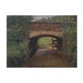 Oil on Board Entitled "Through the Open Gate - Winterthur" by Michael Stuart Traines