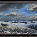 Oil on Canvas Entitled &quot;Greenlawn in White&quot; by Richard Chalfant