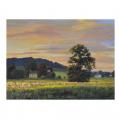 Oil on Board Entitled &quot;Doe Run&quot; by Richard Chalfant