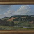 Oil on Canvas Entitled &quot;Apple Grove&quot; by Richard Chalfant