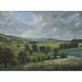 Oil on Panel Entitled &quot;Doe Run&quot; by Richard Chalfant