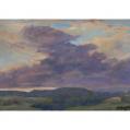 Oil on Panel Entitled &quot;Sunset Meditation&quot; by Richard Chalfant