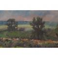 Oil on Panel Entitled &quot;Summer Squall&quot; by Richard Chalfant