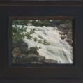 Oil on Panel Entitled &quot;Study on Falling Water&quot; by Richard Chalfant