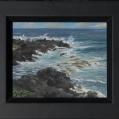 Oil on Panel Entitled &quot;Makaalaye Point&quot; by Richard Chalfant