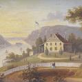 Oil on Canvas Hudson River Valley Scene