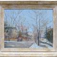 Oil on Board Entitled "McCartney Street" by W.E. Baum Oil on Board Entitled "McCartney Street" by W.E. Baum