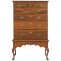 Walnut Queen Anne Chest on Frame