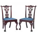 Pair of Mahogany Chippendale Side Chairs