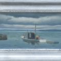 Oil on Panel Entitled &quot;Blandford Bay II&quot; by Harry Leith-Ross