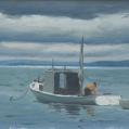 Oil on Panel Entitled &quot;Blandford Bay II&quot; by Harry Leith-Ross