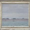 Oil on Canvas Entitled &quot;Sand Harbor&quot; by William Langston Lathrop
