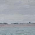 Oil on Canvas Entitled &quot;Sand Harbor&quot; by William Langston Lathrop