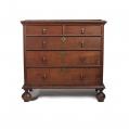 Very Rare Signed William &amp; Mary Chest of Drawers