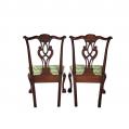 Pair of Walnut Chippendale Side Chairs