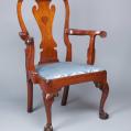 Walnut Chippendale Arm Chair