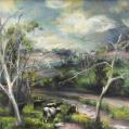 Oil on Canvas Landscape by Grace Gemberling Keast
