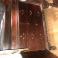 Very Formal Mahogany Two piece Linen Press