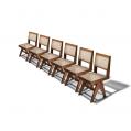Set of Six Library Side Chairs by Pierre Jeanneret (SOLD)