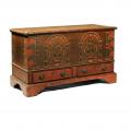 Rare &amp; Vibrant Painted Blanket Chest