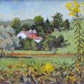 Acrylic on Linen Panel Entitled &quot;After the Flood, Valley Creek at Conner Road&quot; by John Suplee