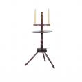 Rare Painted Adjustable Candlestand Rare Painted Adjustable Candlestand