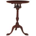 Mahogany Dish Top Candle Stand