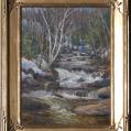 Oil on Panel Entitled "Connecticut Fall" by Michael Stuart Traines Oil on Panel Entitled "Connecticut Fall" by Michael Stuart Traines